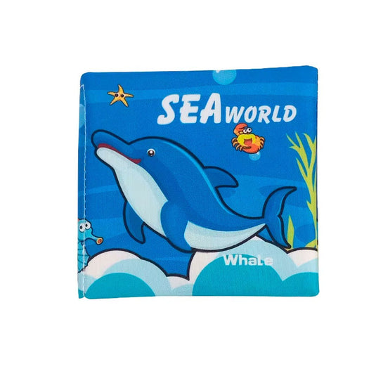 Libro sensorial de tela para bebé, con diseño y colores llamativos, lavable a máquina, hecho en material duradero, hipoalergénico, suave con la piel del bebé