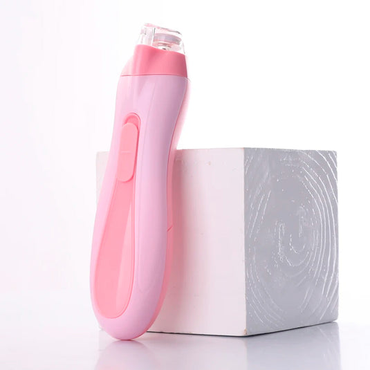 Lima eléctrica para bebés recién nacido, con cabezales intercambiables, insonora y velocidad ajustable Rosado