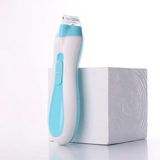 Lima eléctrica para bebés recién nacido, con cabezales intercambiables, insonora y velocidad ajustable Azul