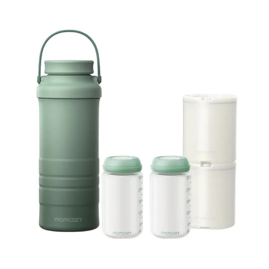Enfriador portátil de leche materna con tecnología de enfriamiento 360°, capacidad de 22oz, mantiene la leche fría por más de 24 horas, libre de BPA - Momcozy
