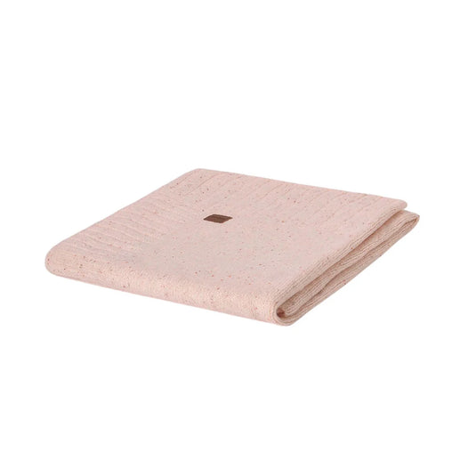 Manta tejida con borde con diseño bordado para bebé, diseño envolvente en punto suave que ofrece confort al bebé en sus momentos de descanso, de medidas de 90 cm de largo x 90 cm de ancho - Mayoral