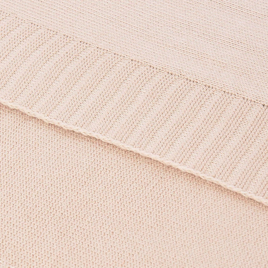 Manta tejida beige con bordado para bebé, diseño envolvente en punto suave que ofrece confort al bebé en sus momentos de descanso, de 90 cm de largo x 90 cm de ancho - Mayoral