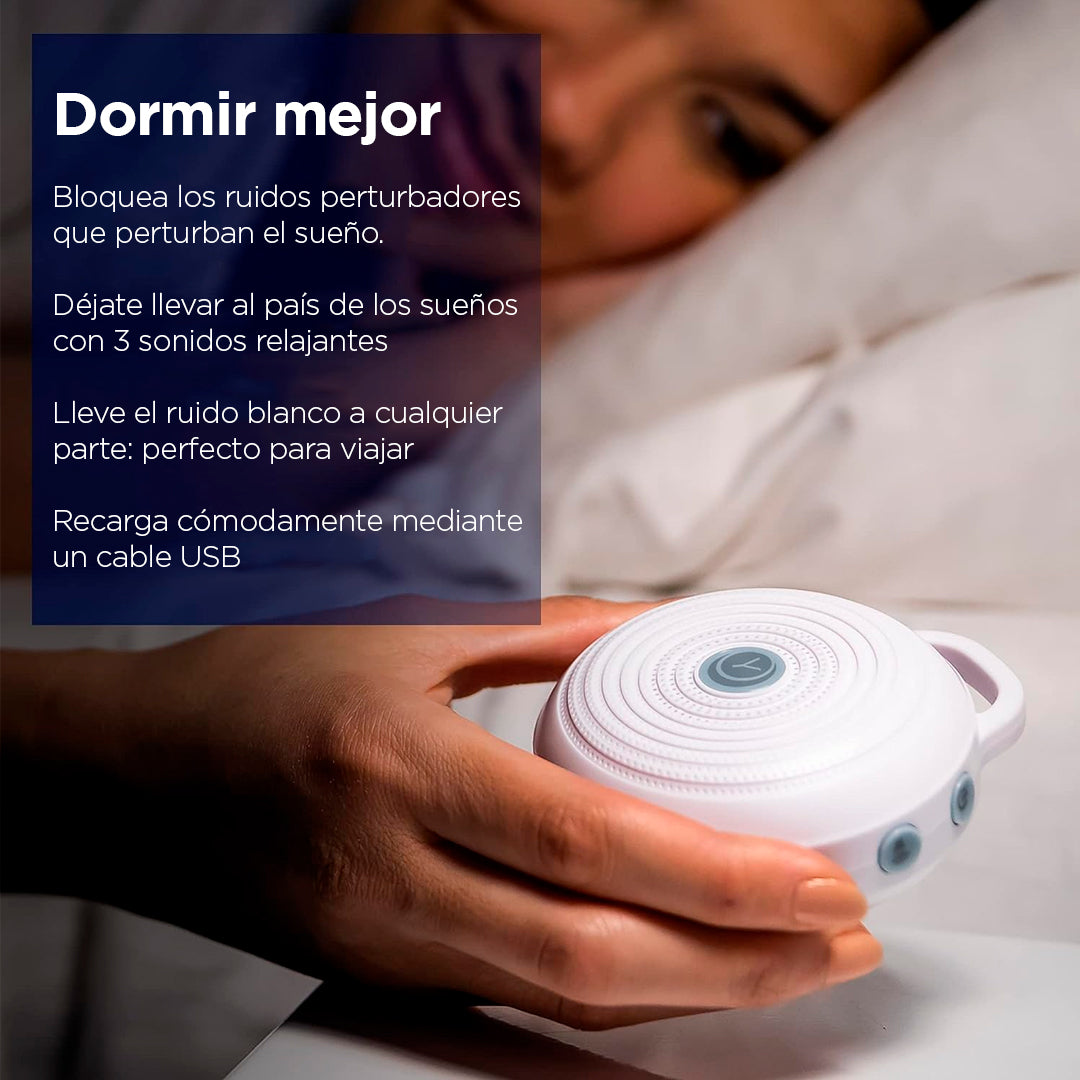 Maquina de ruido blanco Yogasleep, recargable y portátil con 3 sonidos
