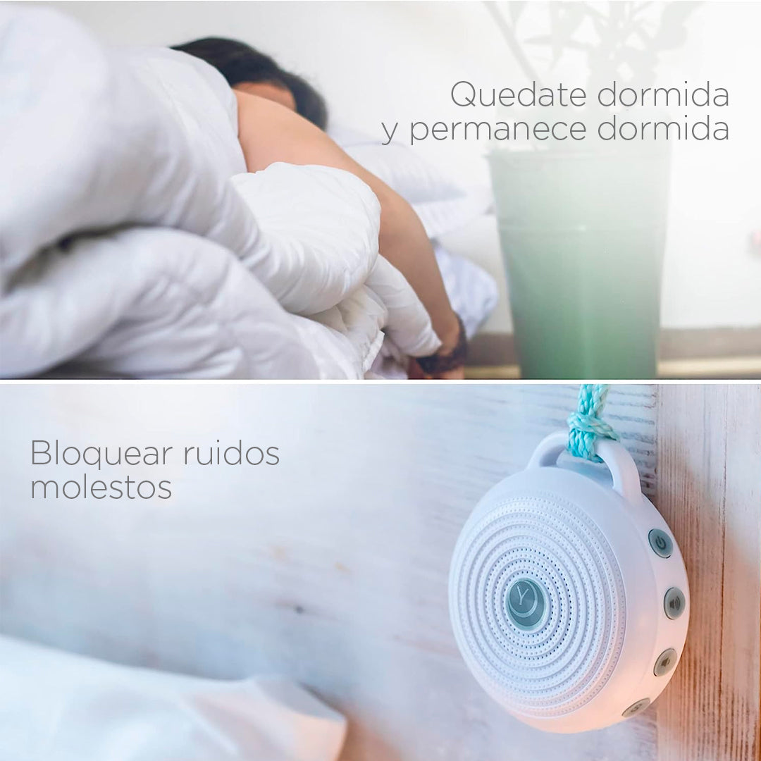 Maquina de ruido blanco Yogasleep, recargable y portátil con 3 sonidos