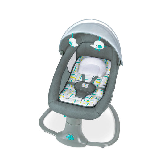 Silla mecedora eléctrica con velocidades, temporizador, mosquitero, música y móviles - Mastela