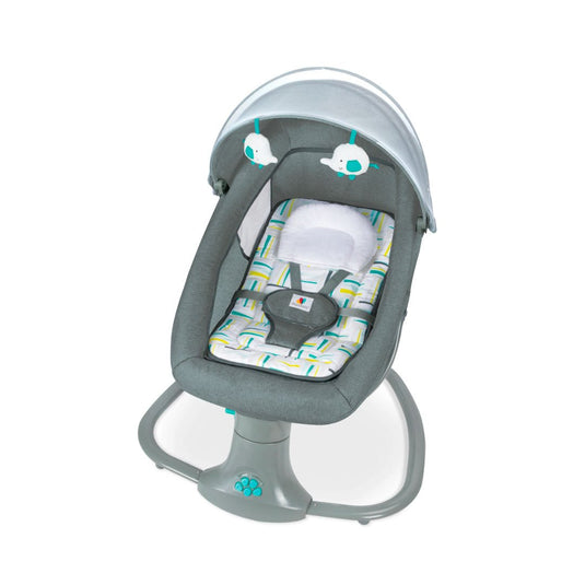 Silla mecedora eléctrica con velocidades, temporizador, mosquitero, música y móviles - Mastela