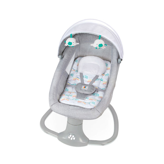 Silla mecedora eléctrica con velocidades, temporizador, mosquitero, música y móviles - Mastela