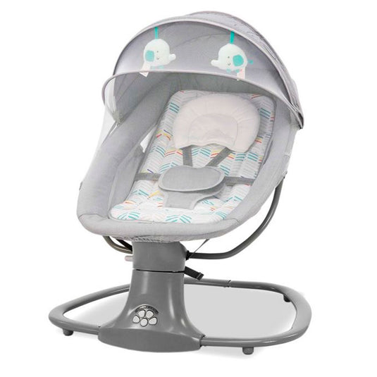 Silla mecedora eléctrica con velocidades, temporizador, mosquitero, música y móviles - Mastela
