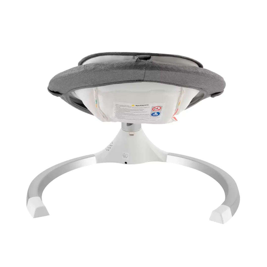 Silla mecedora eléctrica de movimiento oscilatorio, con 5 niveles de velocidad, con melodías preestablecidas y conexión Bluetooth