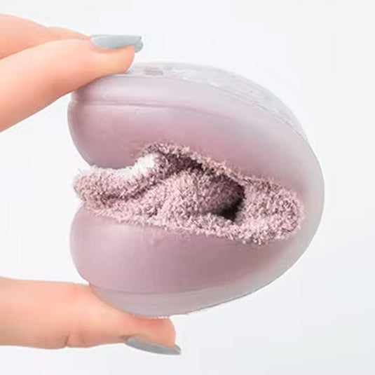 Medias tejidas de osito con suela antideslizante para bebé, zapatitos para primeros pasos, hechas en material cálido e hipoalergénico, con diseño elástico fácil de poner - Color & Life