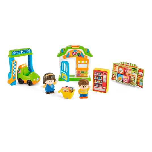Juego interactivo Mercadito, interactivo multiactividad con figuritas