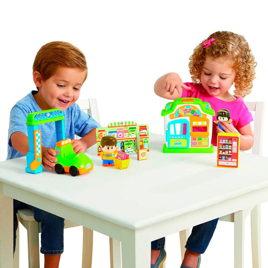 Juego interactivo Mercadito, interactivo multiactividad con figuritas