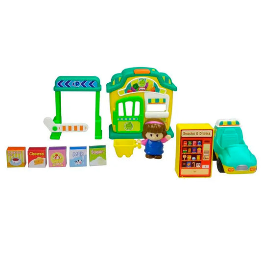 Juego interactivo Mercadito, interactivo multiactividad con figuritas