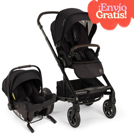 Coche paseador MIXX next BMW Collection + Pipa Urbn, convertible en capazo y travel system, con reclinado horizontal, asiento reversible y plegado compacto - Nuna