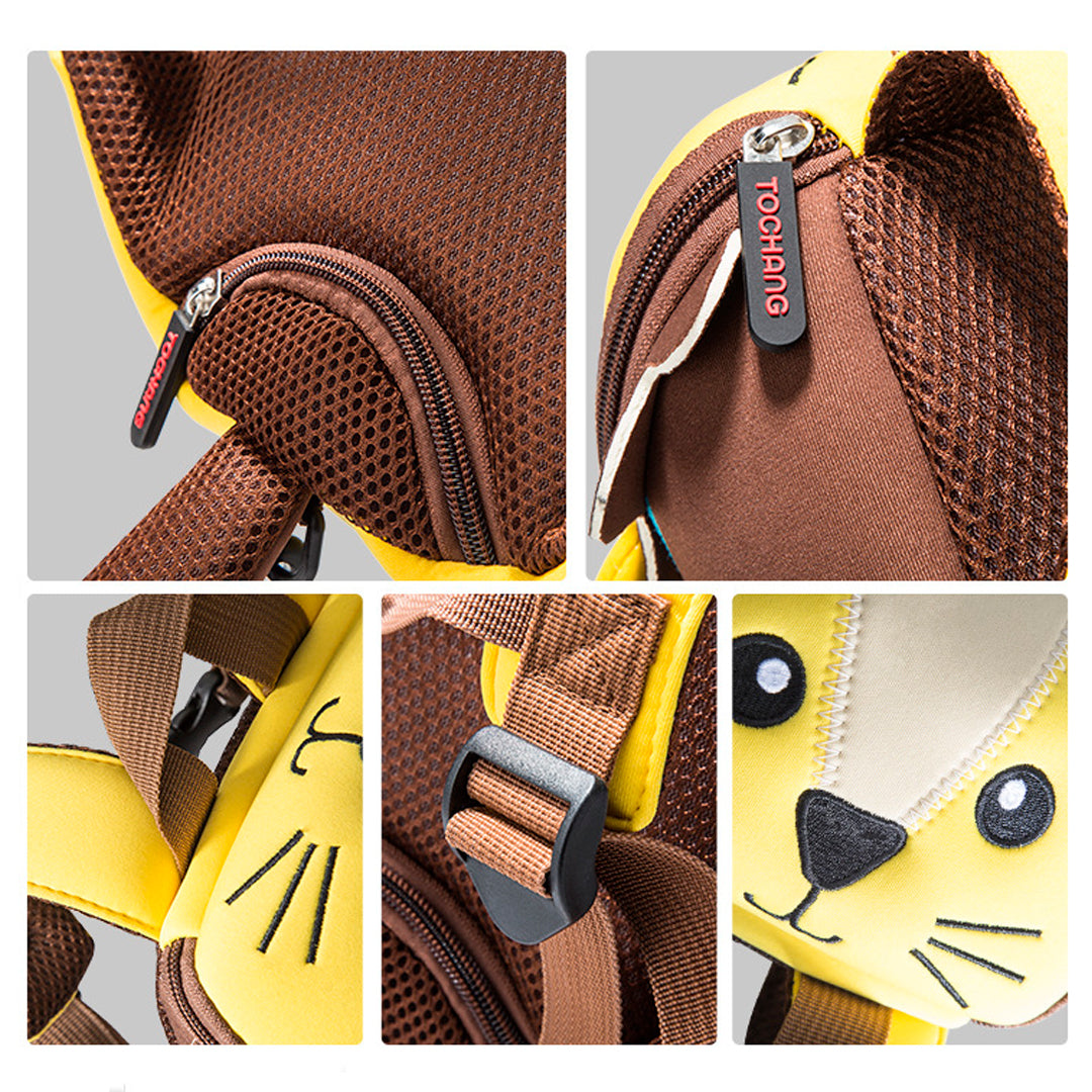 Morral para niño con arnés de seguridad