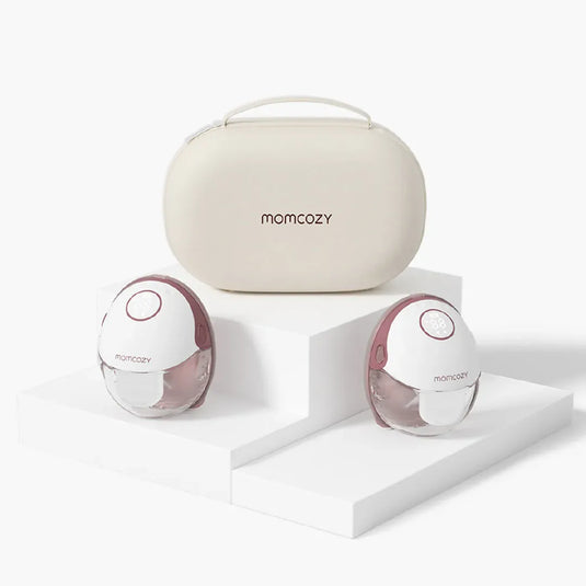 Extractor de leche manos libres Mobile Style M6, ultradelgado y silencioso, con 3 modos y 9 niveles de succión, hasta 180 minutos de batería - Momcozy