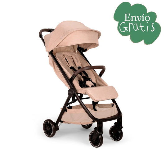 Coche paseador TRVL maleta ultracompacto para bebé, con sistema de plegado compacto tipo maleta, cinturón en 5 puntos, barra de empuje con detalles de lujo, ultraligero y fácil de transportar - Nuna