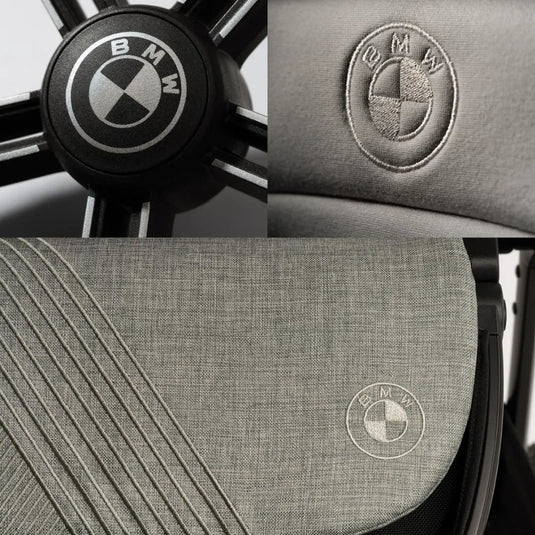 Coche paseador TRIV next BMW Collection convertible en travel system, con suspensión en todas las ruedas, asiento reversible all-season y freno de un toque - Nuna