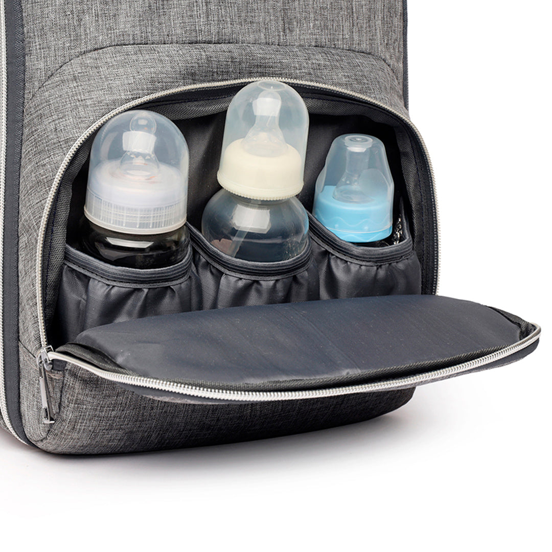 BaBuDing - pañalera tipo morral, unisex, de gran capacidad y con soporte para coche.