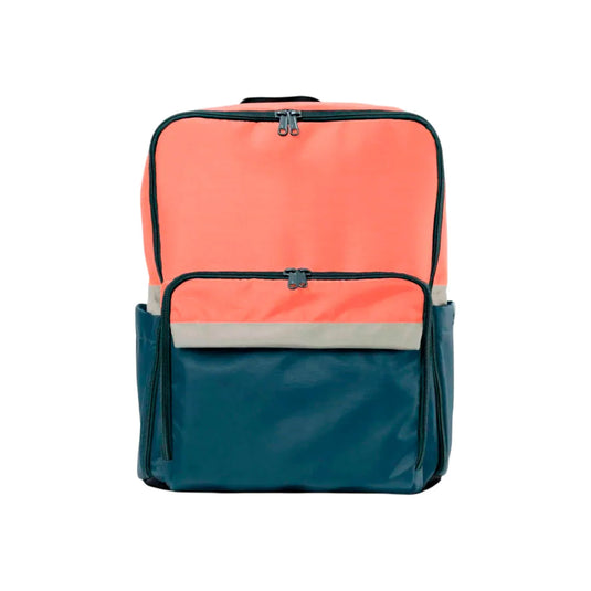 Pañalera morral multifuncional con diseños estampados, con múltiples compartimientos ideales para todo lo del bebé y espacios muy prácticos para los padres, hecha en 50% lona reciclada hecha en Colombia - ANTO