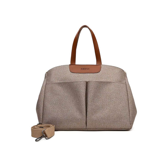 Pañalera bolso con cambiador y cartuchera, multifuncional, amplio almacenamiento, bolsillos independientes, con correa para ajuste lateral, hecha en material impermeable