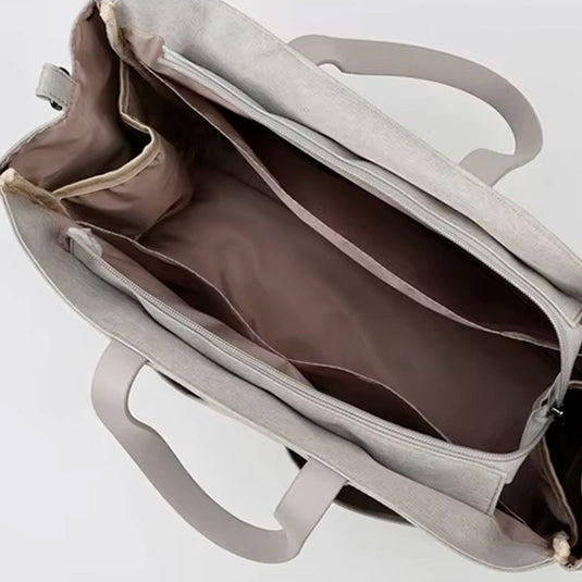 Pañalera bolso con cambiador y cartuchera, multifuncional, amplio almacenamiento, bolsillos independientes, con correa para ajuste lateral, hecha en material impermeable