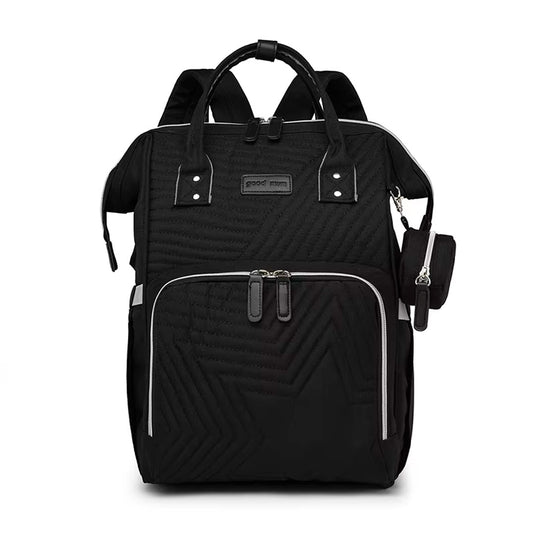 Pañalera morral multifuncional Estrellita Goodmum, de gran capacidad de almacenamiento, con divisiones internas, correas ergonómicas ajustables, hecha en tela de gran calidad