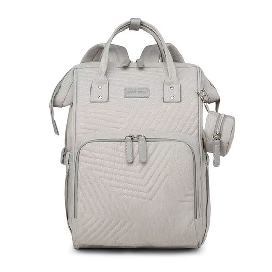 Pañalera morral multifuncional Estrellita Goodmum, de gran capacidad de almacenamiento, con divisiones internas, correas ergonómicas ajustables, hecha en tela de gran calidad