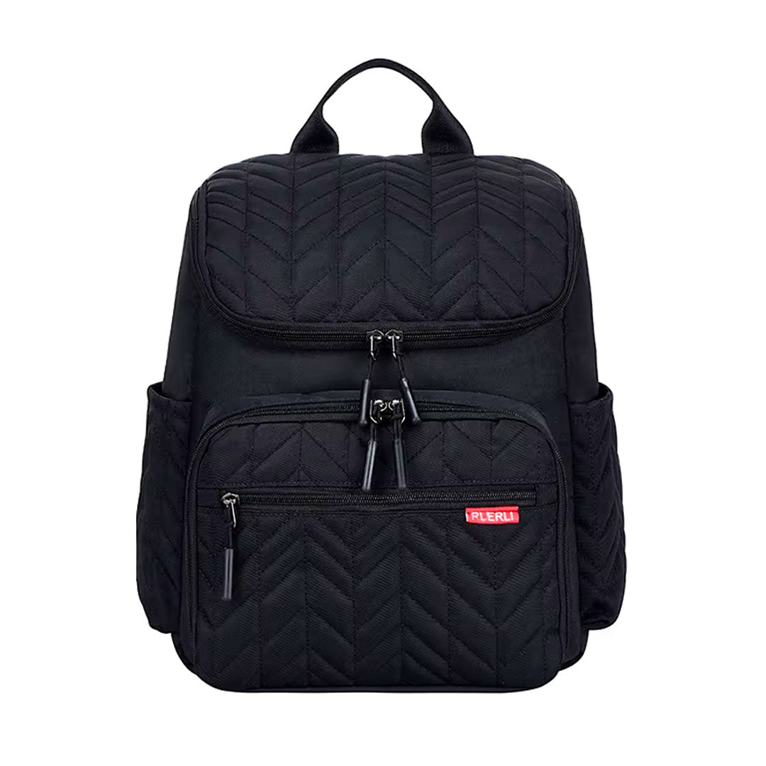 Pañalera morral multifuncional con solapa bordada, con cambiador portátil, de gran capacidad, correas ajustables, bolsillos térmicos, correitas para colgar del coche, hecha en material resistente