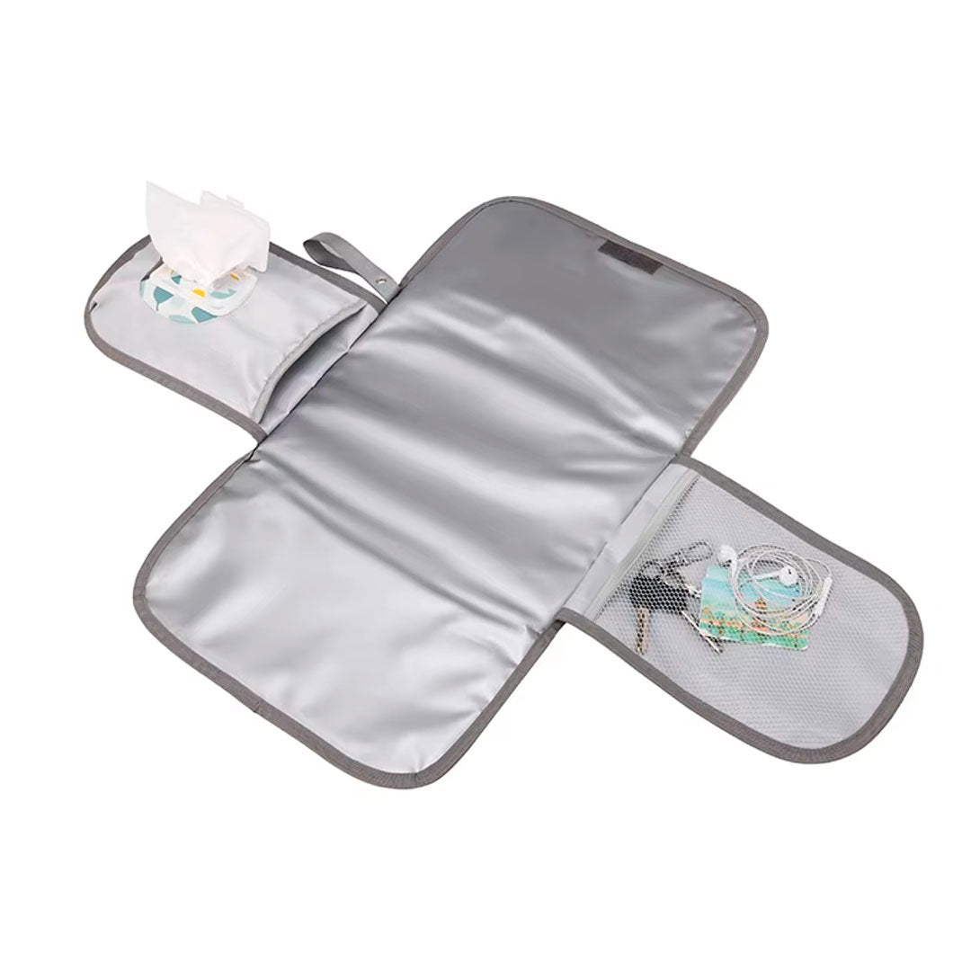 Pañalera morral con monedero y cambiador portátil, buena capacidad de almacenamiento, hecha en material resistente, múltiples bolsillos separados, correas ajustables - GoodMum