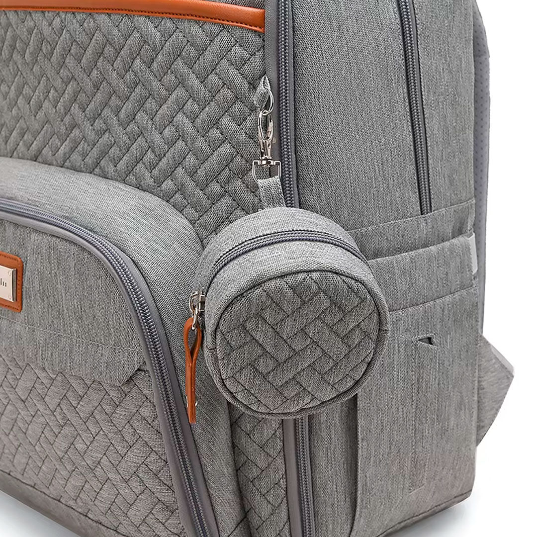 Pañalera morral con monedero y cambiador portátil, buena capacidad de almacenamiento, hecha en material resistente, múltiples bolsillos separados, correas ajustables - GoodMum