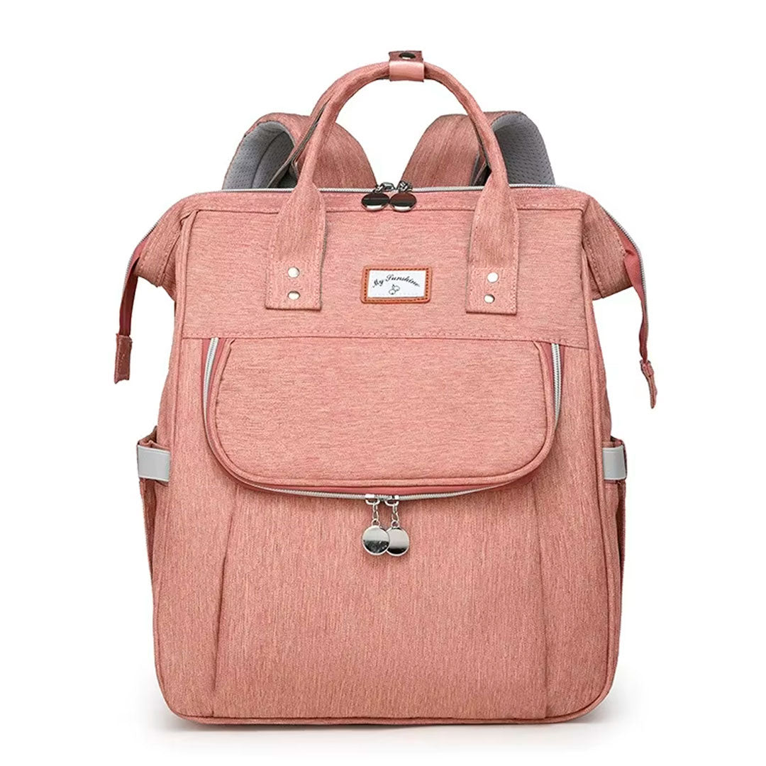 Pañalera My Sunshine tipo morral con cambiador trasero, bolso multifuncional, de gran capacidad de almacenamiento, con bolsillos térmicos