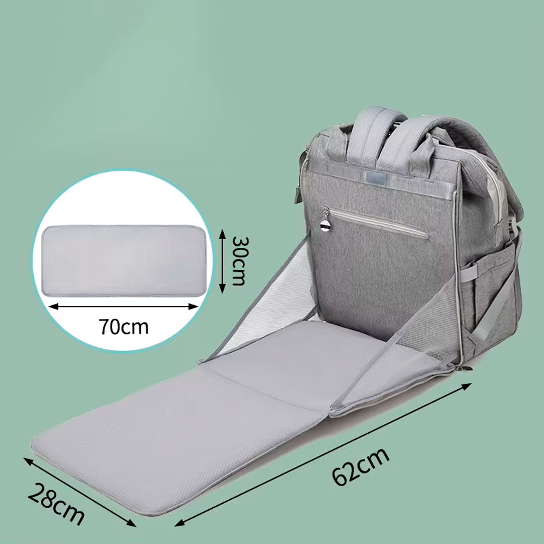 Pañalera My Sunshine tipo morral con cambiador trasero, bolso multifuncional, de gran capacidad de almacenamiento, con bolsillos térmicos