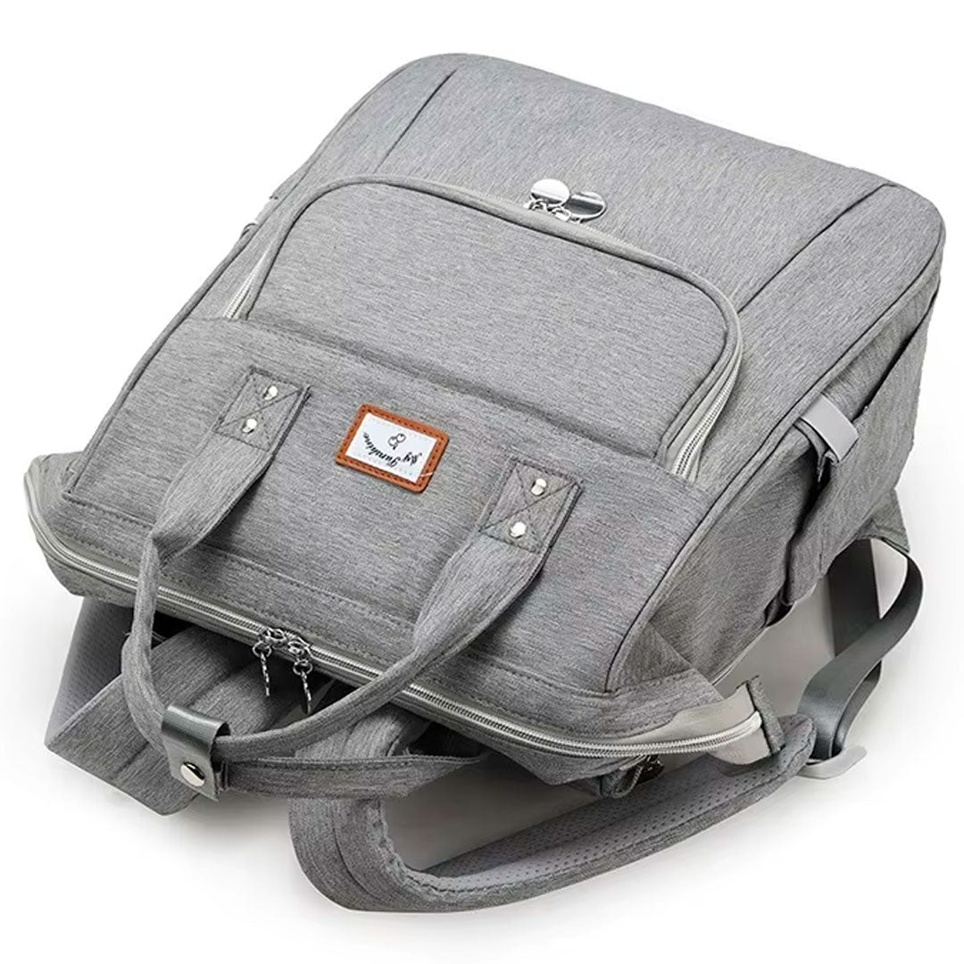 Pañalera My Sunshine tipo morral con cambiador trasero, bolso multifuncional, de gran capacidad de almacenamiento, con bolsillos térmicos