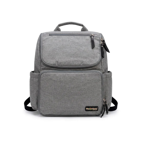 Pañalera morral gris clara múltiples bolsillos - Mesenfants