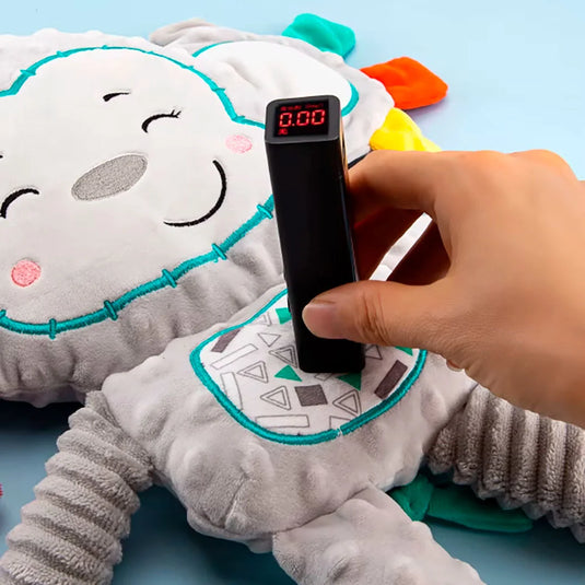 Peluche multisensorial con diseño de animalitos para bebé, hecho en material resistente, suave e hipoalergénico, juguete de apego con distintas texturas, cascabel