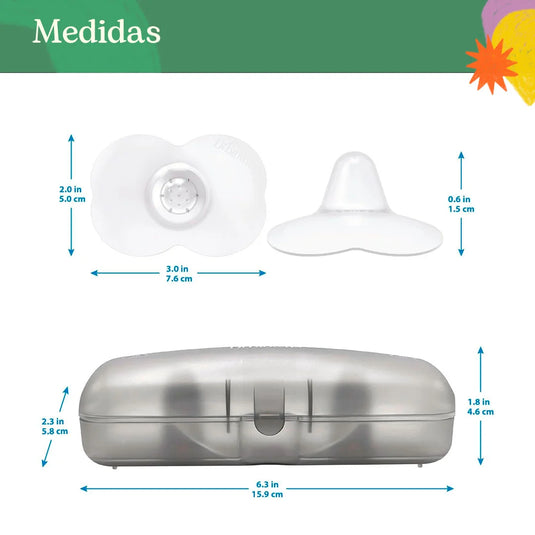 Pezoneras mariposa en silicona 100% libre de BPA - Dr Brown's