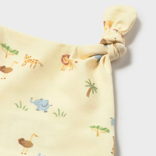 Pijama estampada con pies y gorrito a juego - Mayoral