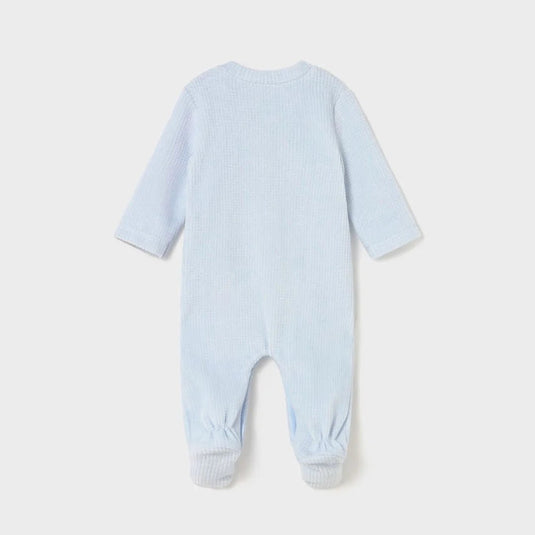 Pijama mameluco manga larga Conejitos para bebé, cuello redondo, cierre con botones a presión en la parte delantera, botones a presión en la entrepierna para facilitar la puesta, cálido tejido de algodón con tacto suave y aterciopelado - Mayoral