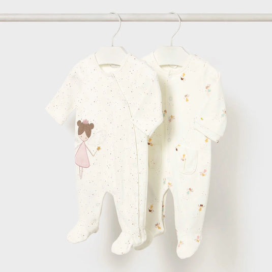 Pijama manga larga con diseños estampados para bebé, cuello redondo, cierre con botones a presión en la parte delantera, botones a presión en la entrepierna para facilitar la puesta de la prenda - Mayoral