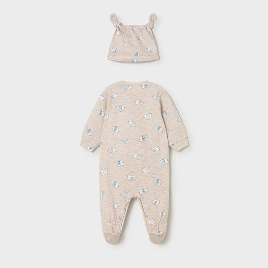 Pijama manga larga con gorro y diseño estampado - Mayoral