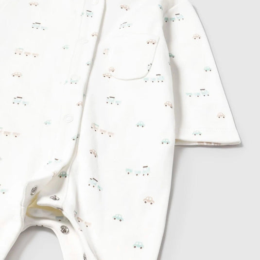 Pijama mameluco manga larga con diseño estampado, cuello redondo, cierre con botones a presión en la parte delantera, botones a presión en la entrepierna para facilitar la puesta de la prenda, diseño estampado - Mayoral