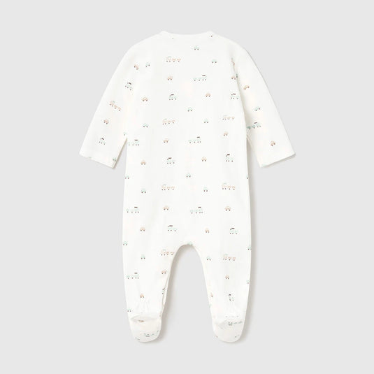 Pijama mameluco manga larga con diseño estampado, cuello redondo, cierre con botones a presión en la parte delantera, botones a presión en la entrepierna para facilitar la puesta de la prenda, diseño estampado - Mayoral