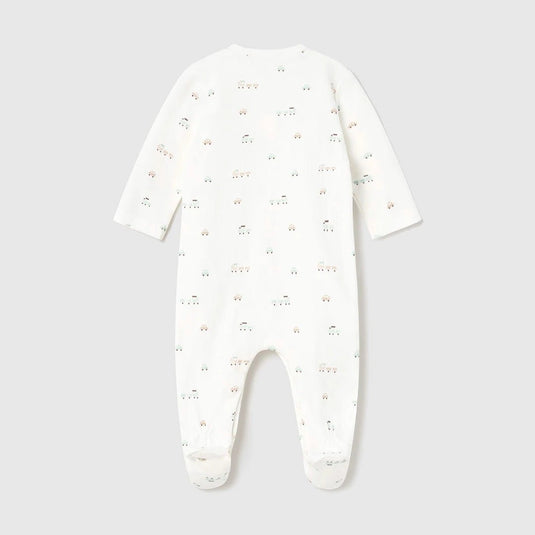 Pijama mameluco manga larga con diseño estampado, cuello redondo, cierre con botones a presión en la parte delantera, botones a presión en la entrepierna para facilitar la puesta de la prenda, diseño estampado - Mayoral