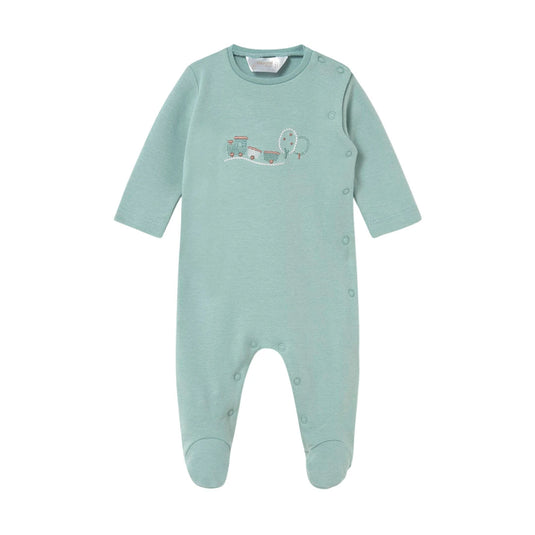 Pijama mameluco manga larga con diseño estampado, cuello redondo, cierre con botones a presión en la parte delantera, botones a presión en la entrepierna para facilitar la puesta de la prenda, diseño estampado - Mayoral