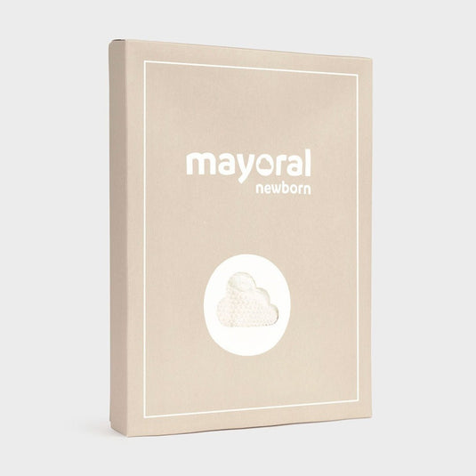 Pijama enteriza tejida manga larga para recién nacido, cuello redondo, botones a presión en la entrepierna para facilitar la puesta de la prenda, cierre con botones en la espalda para facilitar la puesta de la prenda, tejido de punto - Mayoral