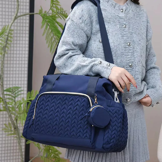 Pañalera bolso de mamá tipo bandolera de gran capacidad, multifuncional, ligera y con correa para el coche, disponible en varios colores