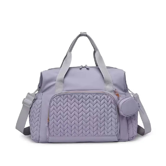 Pañalera bolso de mamá tipo bandolera de gran capacidad, multifuncional, ligera y con correa para el coche, disponible en varios colores