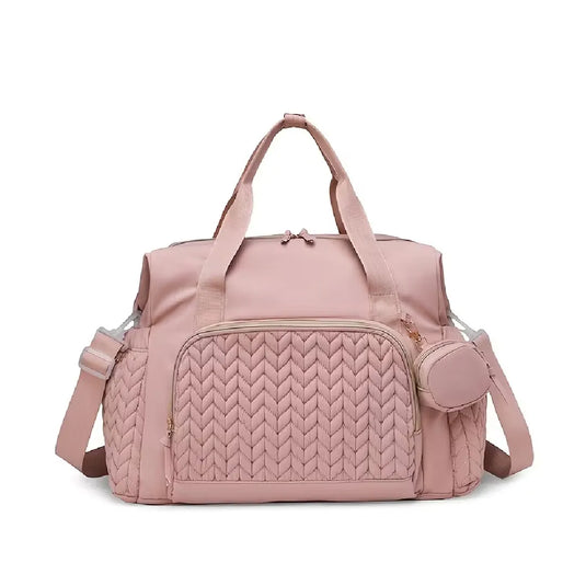 Pañalera bolso de mamá tipo bandolera de gran capacidad, multifuncional, ligera y con correa para el coche, disponible en varios colores