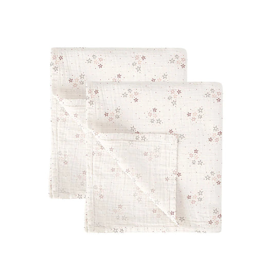 Set x2 gasitas de 60x60cm para bebés, muselinas en fibra bambú, tejido fresco, ligero y suave ideal para toda ocasión - Bimbidreams